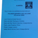Falange rinde homenaje clandestino a sus víctimas en la Modelo