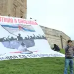 Ana Pontón defiende la acampada en la Plaza del Obradoiro