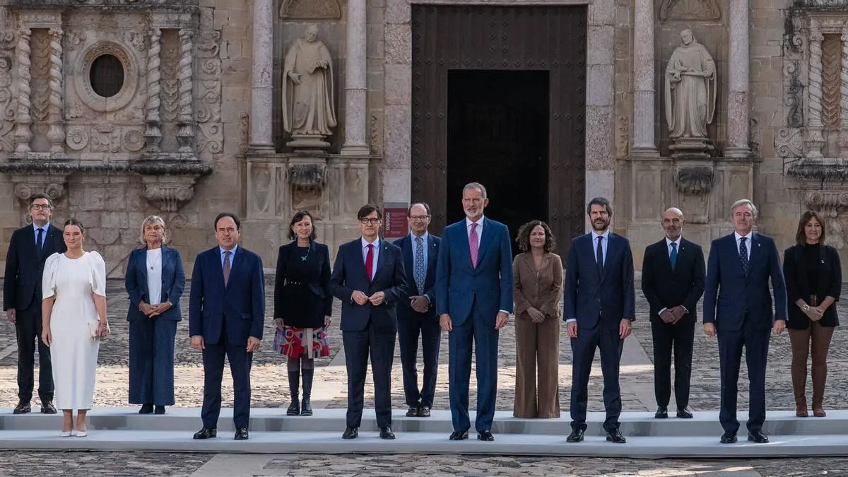 El Rey Felipe VI reúne a cuatro presidentes autonómicos en Poblet