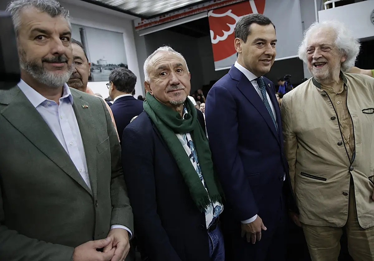Oskar Martín, Pepe Álvarez, Juanma Moreno y Alejandro Rojas Marcos Oskar Martín, Pepe Álvarez, Juanma Moreno y Alejandro Roja