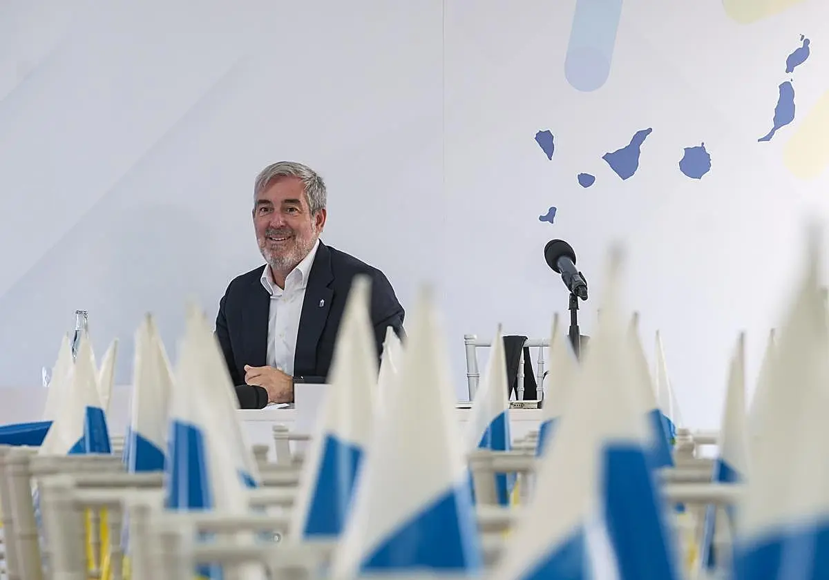 Fernando Clavijo, recientemente en el Consejo Político Nacional de Coalición Canaria (CC). Fernando Clavijo, recientemente en