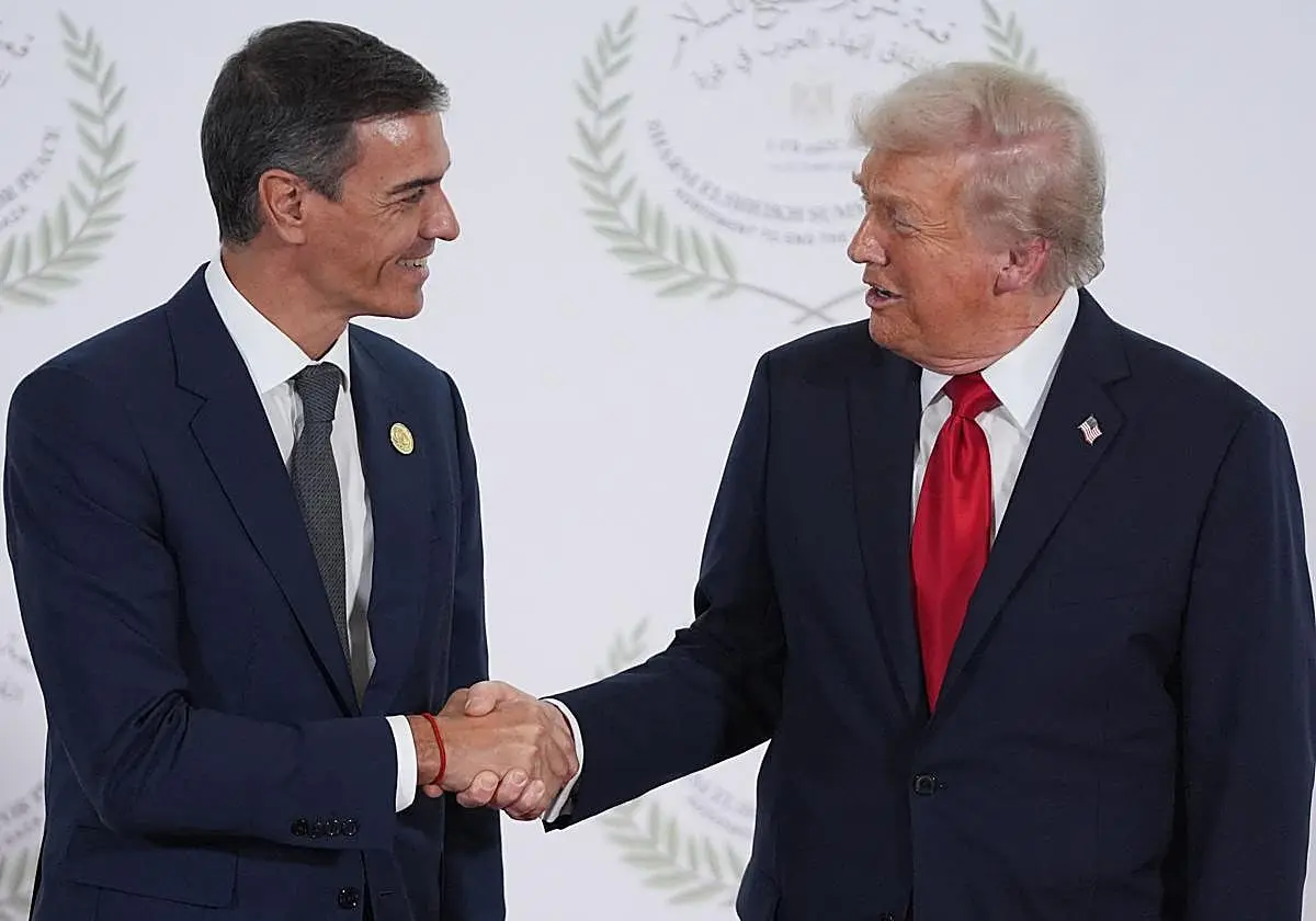 Pedro Sánchez y Donald Trump en una imagen de archivo. Pedro Sánchez y Donald Trump en una imagen de archivo. (AFP)