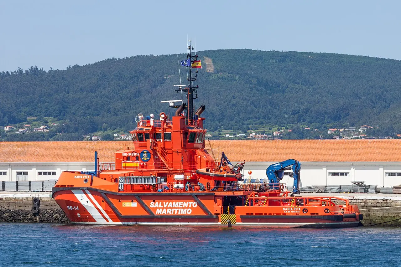 Salvamento marítimo. Embarcación. Marín. Galiza