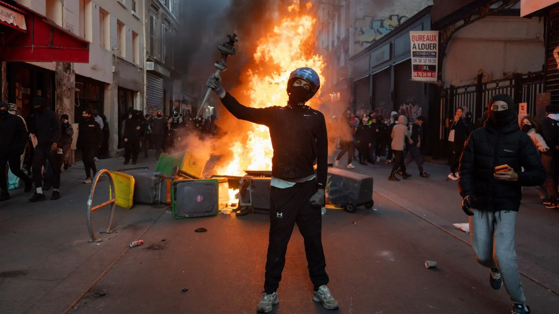 Protestas Francia Imagen de las protestas en Francia. (Ep)