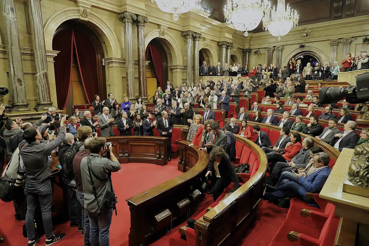 El president Torra al ple del Parlament davant la resolució de la Junta Electoral Central