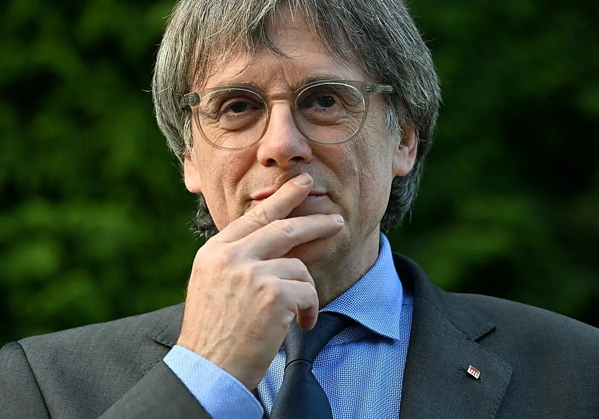 Puigdemont en Waterloo el pasado 6 de octubre Puigdemont en Waterloo el pasado 6 de octubre. (AFP)