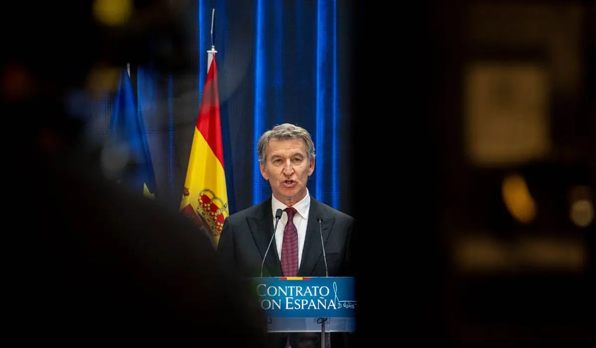 El líder del PP, Alberto Núñez Feijóo