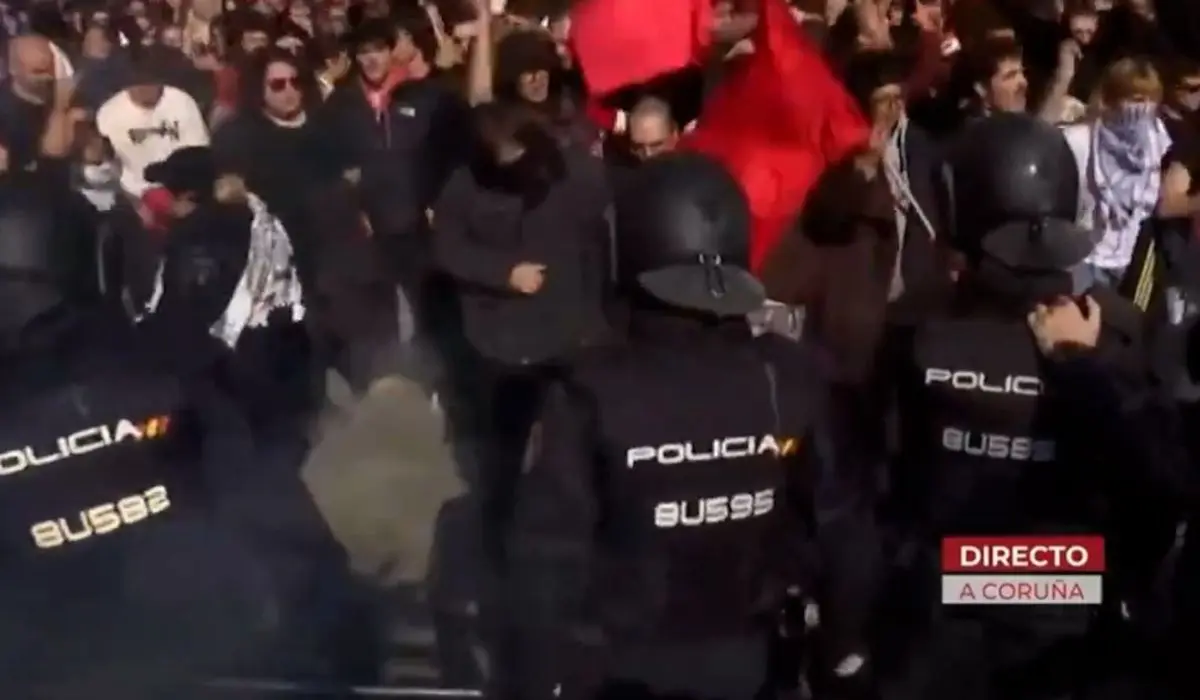 imagen del tumulto