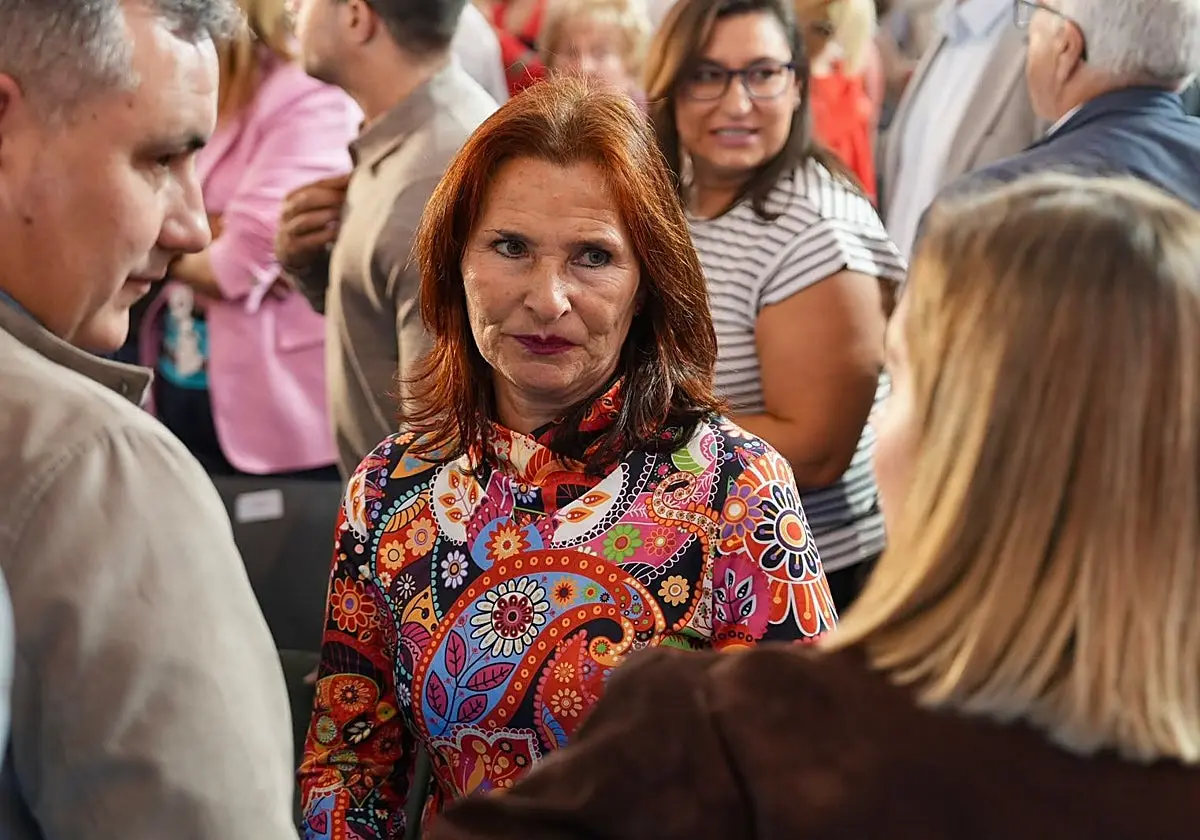 La diputada socialista Mari Luz Martínez Seijo, en el acto de precampaña de Pedro Sánchez en Valladolid La diputada socialist