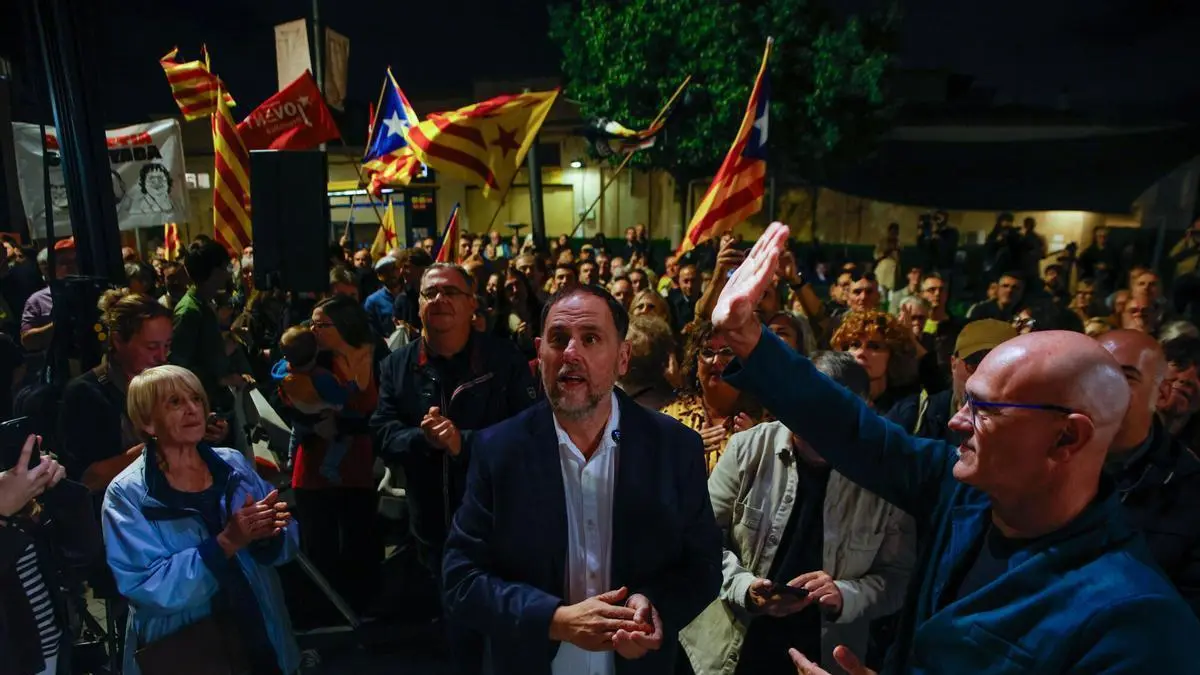 Junqueras celebra la amnistía en su ciudad y carga contra los jueces