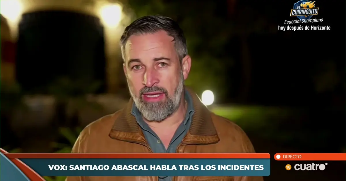 Abascal culpa a Sánchez de la violencia sufrida en sus mítines de La Coruña y Avilés