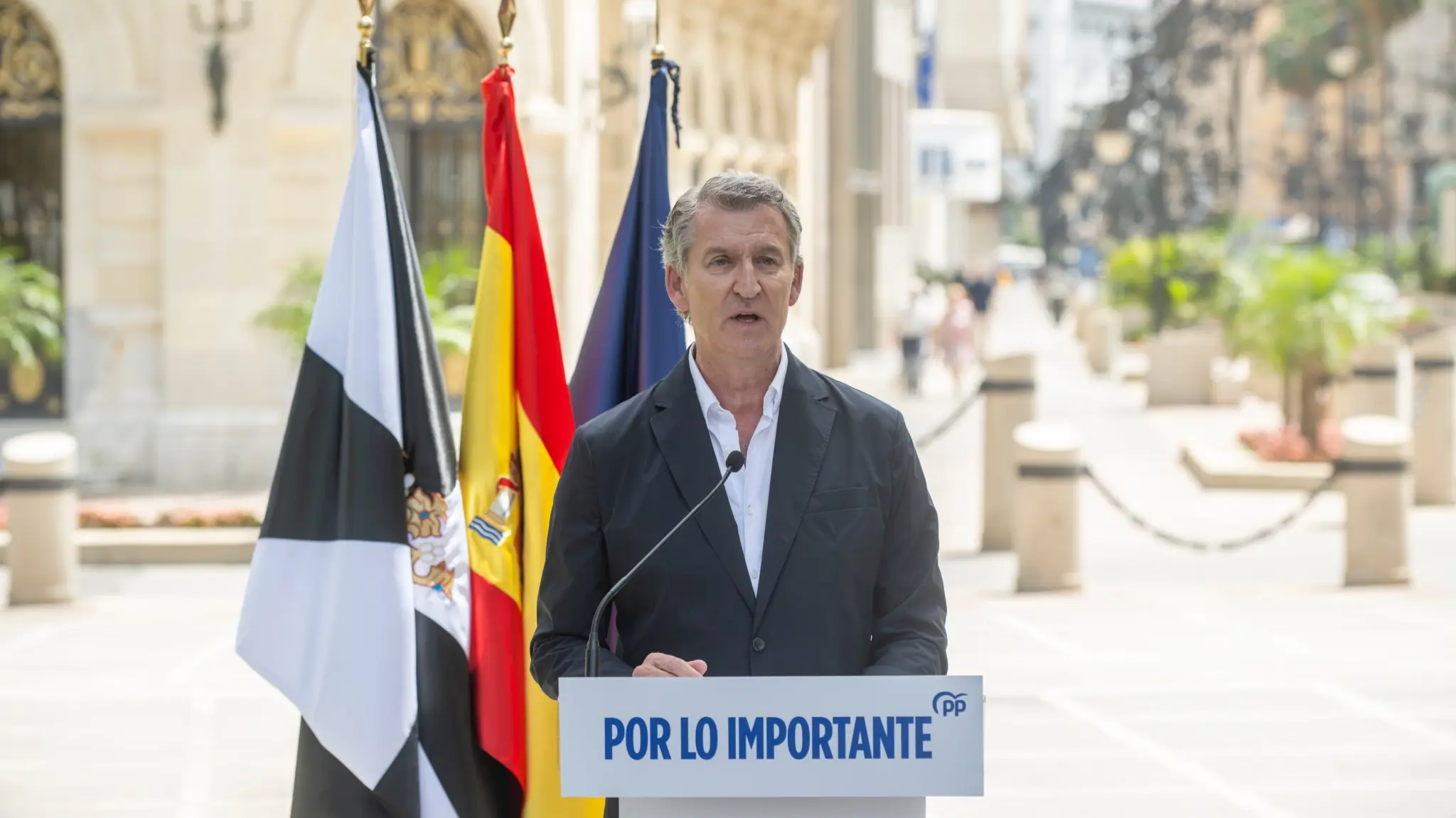 El presidente del Partido Popular, Alberto Núñez Feijóo. Marcos Moreno / Europa Press