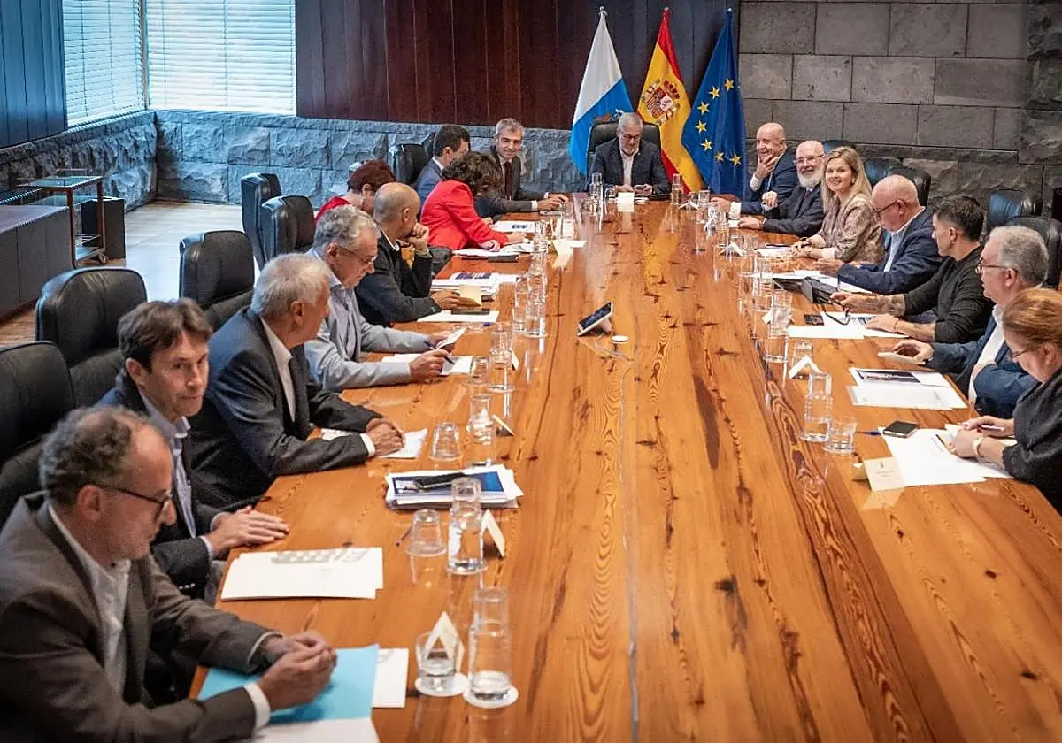 Imagen del Consejo Asesor del Presidente, celebrado el martes en la capital grancanaria. Imagen del Consejo Asesor del Presid