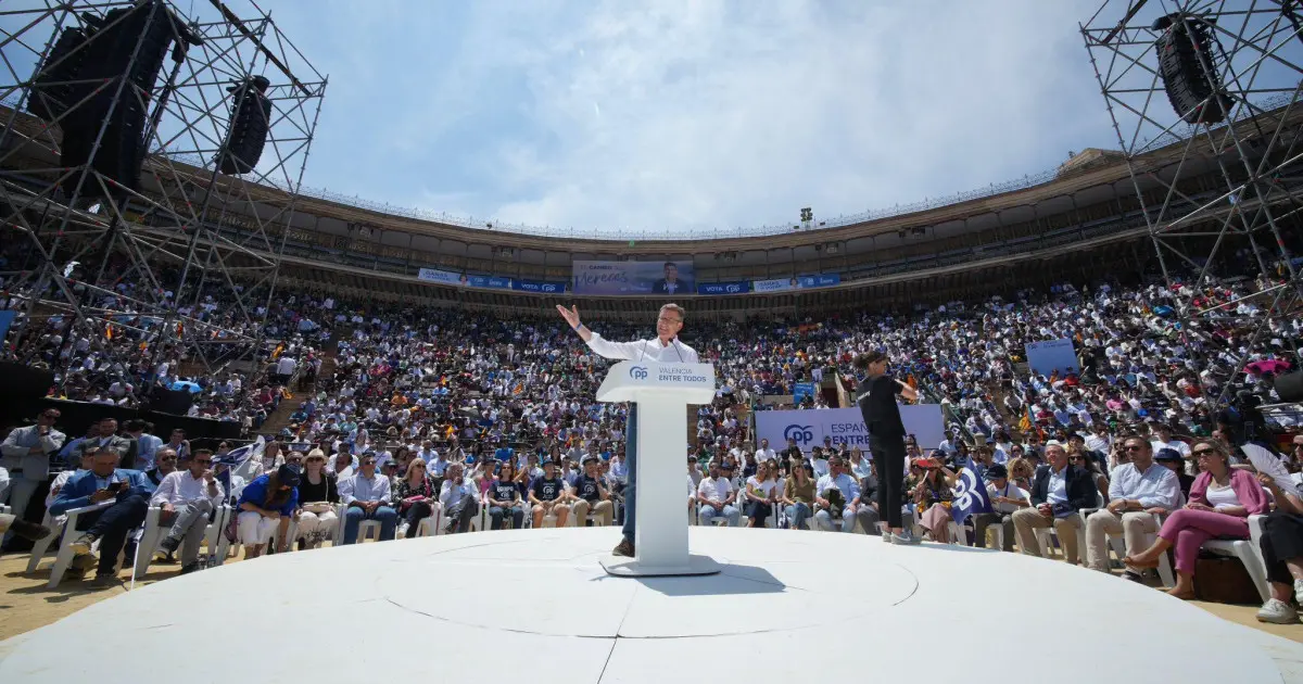 Alberto Núñez Feijóo realizará su mitin más multitudinario en la Plaza de Toros de Valencia el 22 de noviembre
