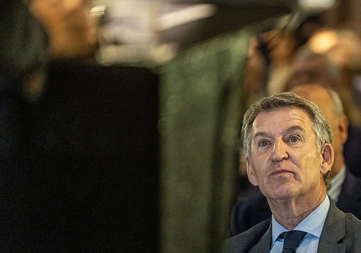 Feijóo asiste ayer al aniversario de Vozpópuli en Madrid. Feijóo asiste ayer al aniversario de Vozpópuli en Madrid. (Efe)