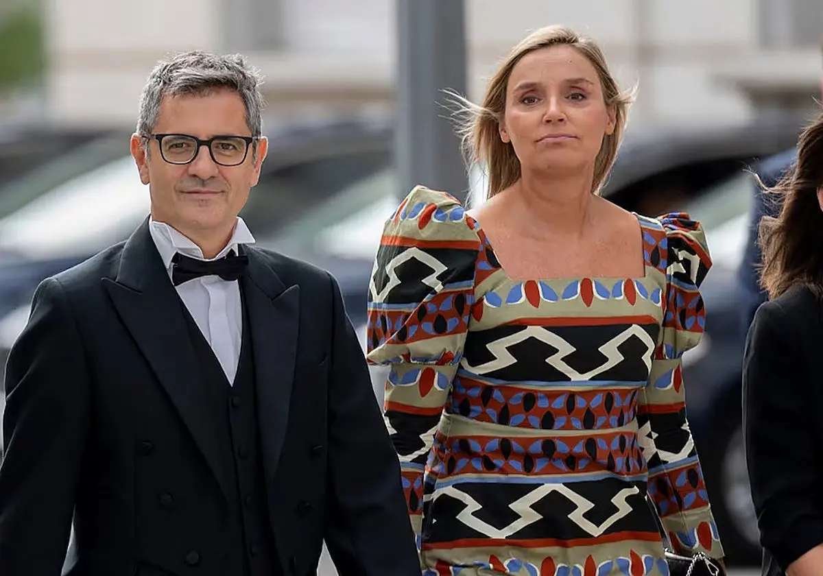 Sofia Puente con el ministro Félix Bolaños Sofia Puente con el ministro Félix Bolaños. (Europa Press)