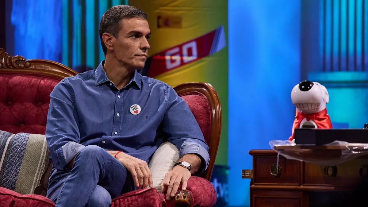 Las mentiras de Pedro Sánchez sobre vivienda en ‘La Revuelta’ El presidente del Gobierno, Pedro Sánchez en 'La re