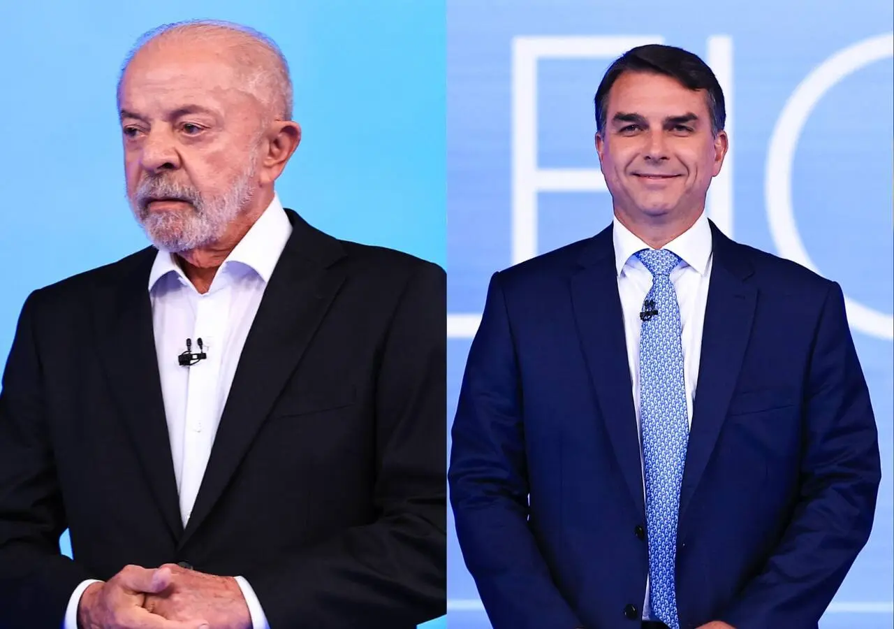 Lula da Silva y Flávio Bolsonaro