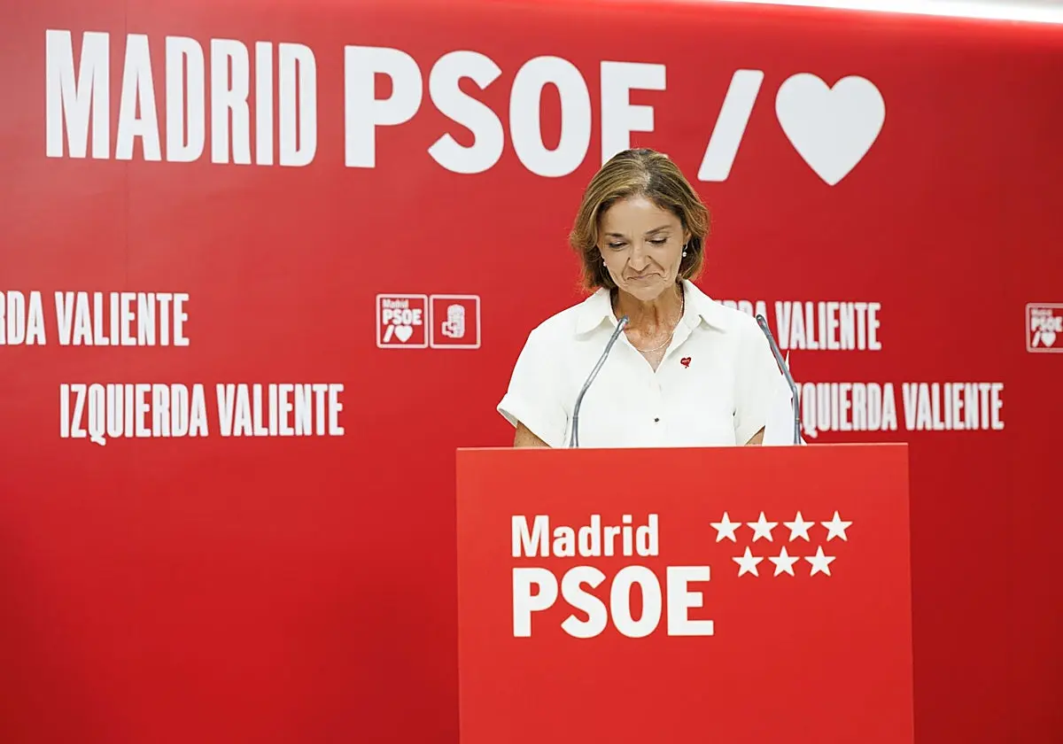 Reyes Maroto, en el debate con Enma López a las primarias del partido Reyes Maroto, en el debate con Enma López a las primari