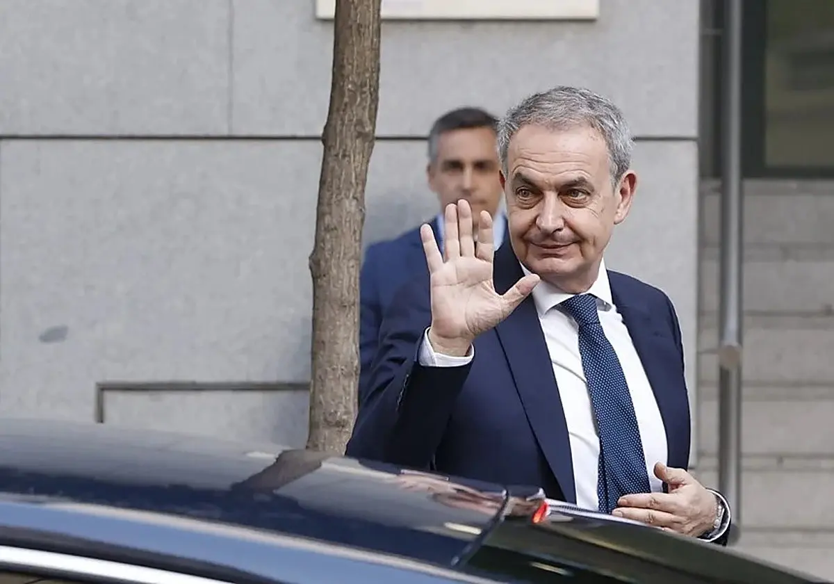 José Luis Rodríguez Zapatero a las puertas de las Audiencia Nacional José Luis Rodríguez Zapatero a las puertas de las Audien