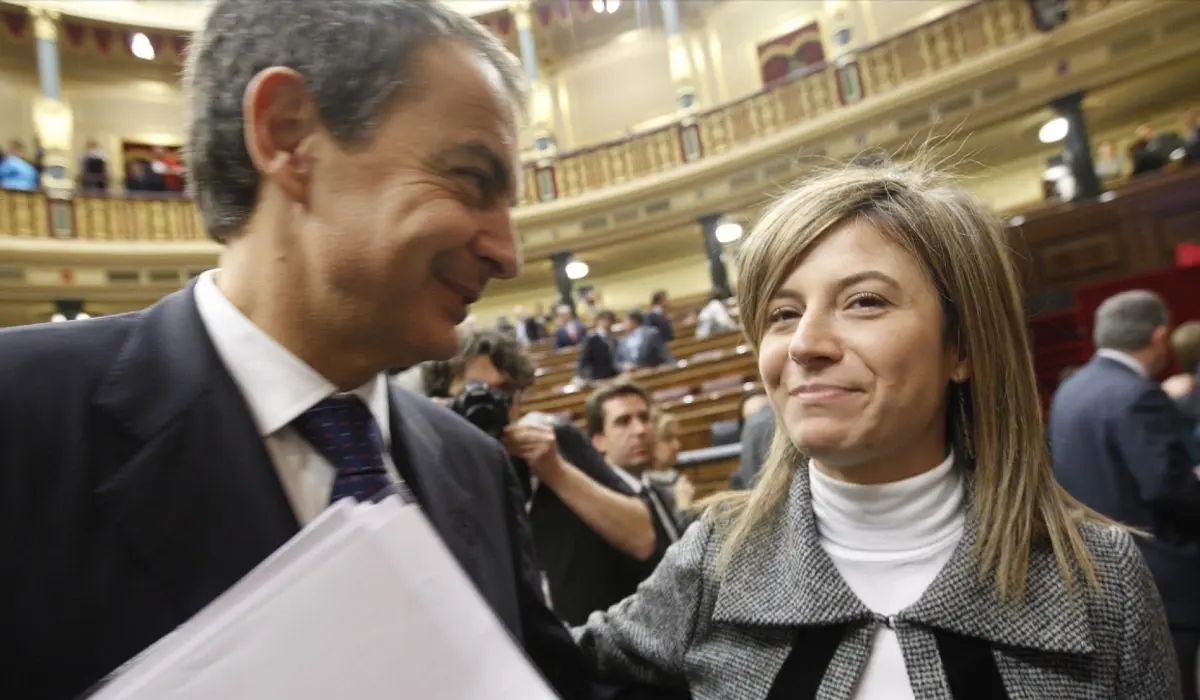 El expresidente del Gobierno, Jose Luis Rodríguez Zapatero y la exministra de Igualdad