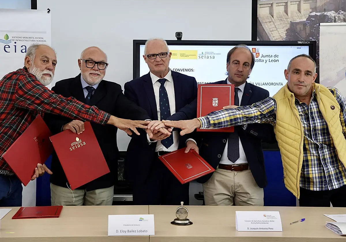 La Junta y Seiasa comprometen 77 millones para modernizar 15.400 hectáreas de regadío en León, Zamora y Palencia