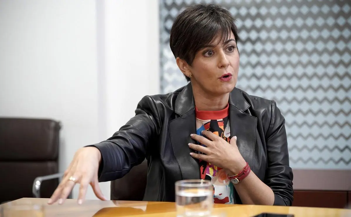 Isabel Rodríguez, ministra de Vivienda y Agenda Urbana, durante la entrevista. Isabel Rodríguez, ministra de Vivienda y Agend