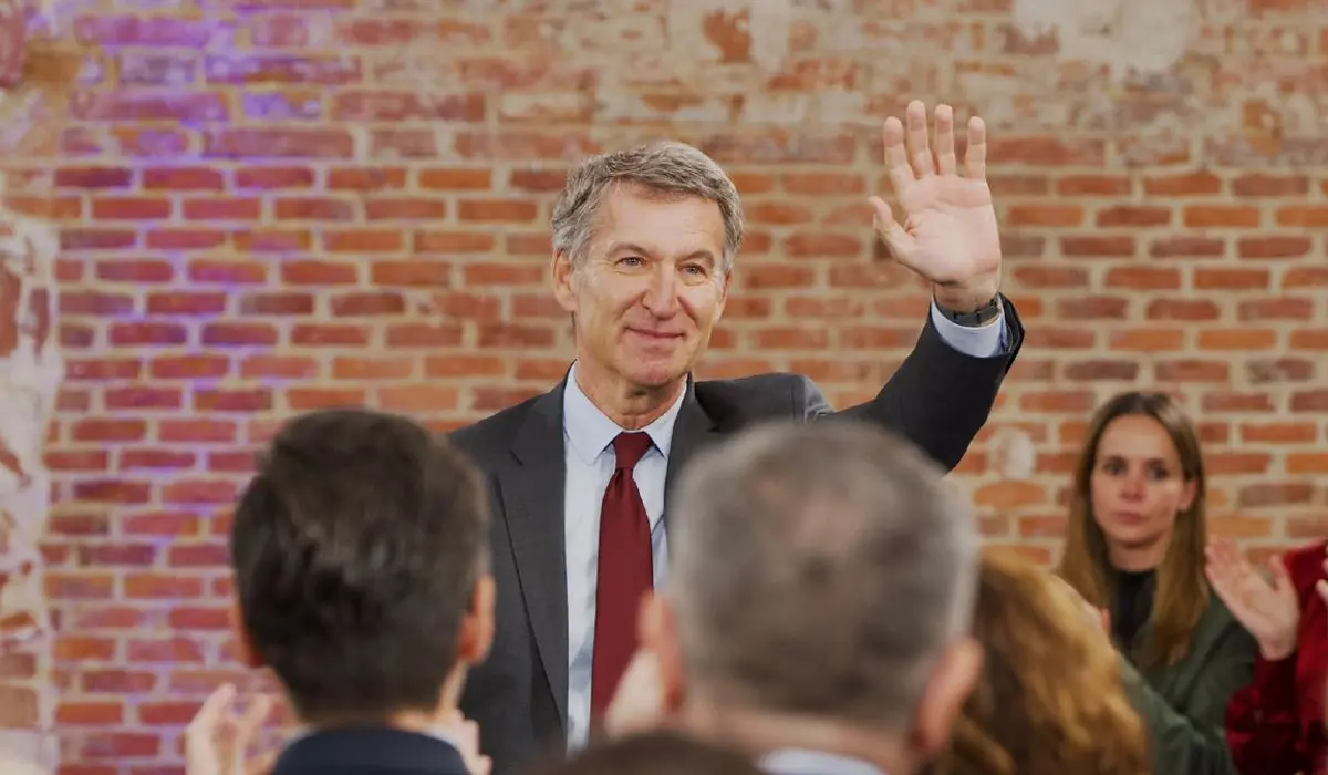 Alberto Núñez Feijóo en el acto de presentación de las listas por Madrid