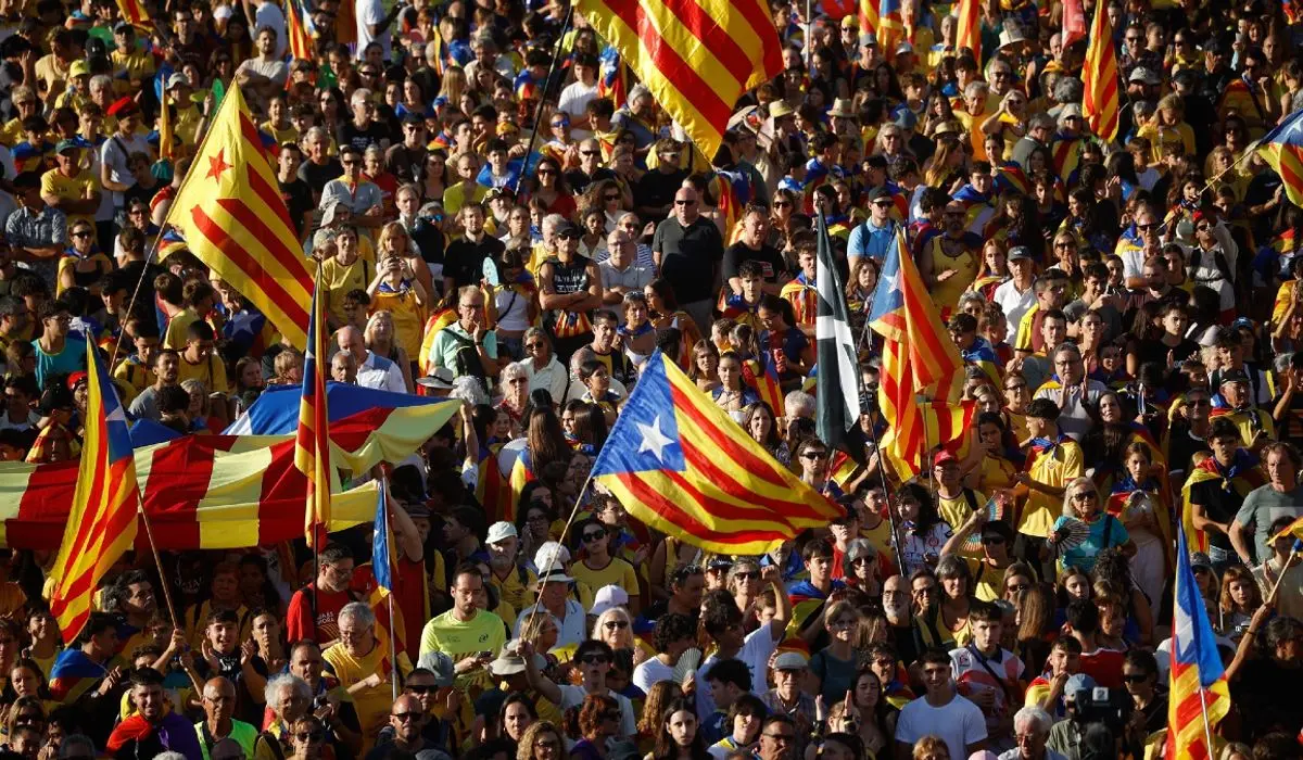 Manifestación de la ANC en la pasada Diada