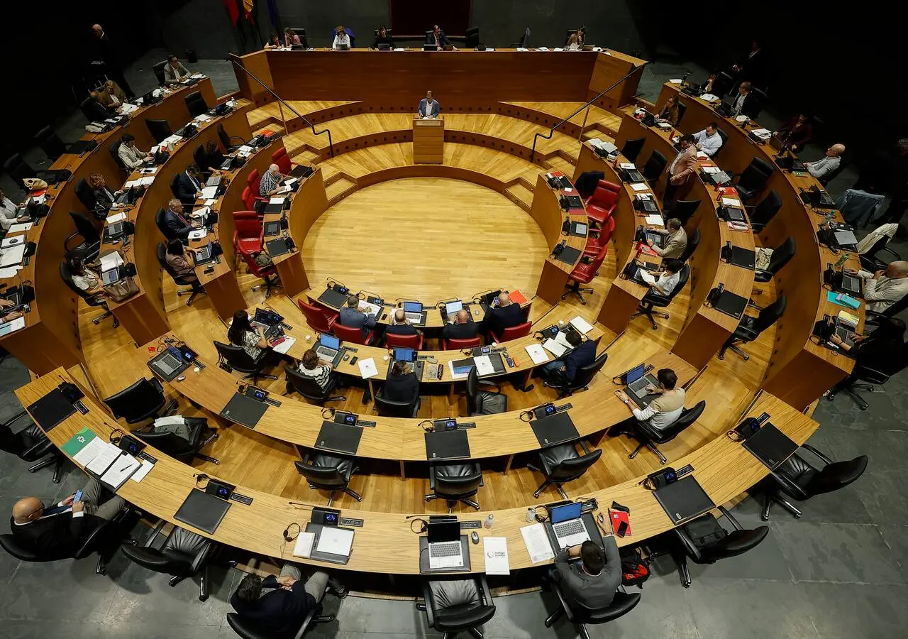 Imagen de archivo de un pleno del Parlamento de Navarra EFE/Villar López / Villar López (EFE)