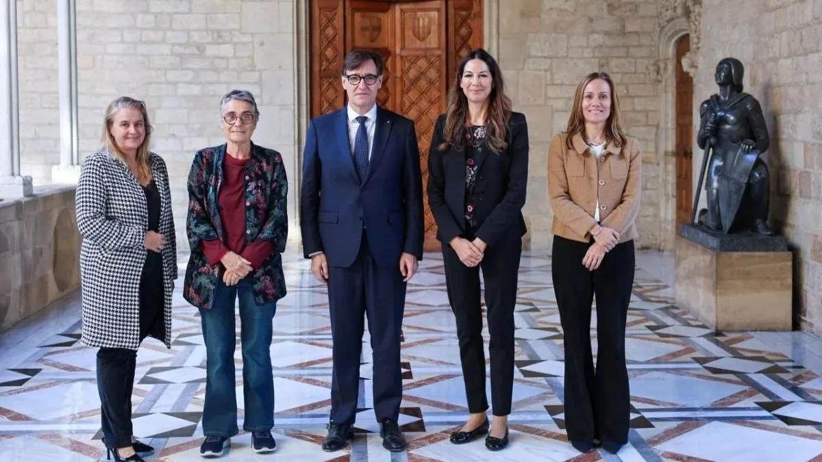 Salvador Illa y la cúpula de Novartis abordan el papel de Cataluña en la investigación sanitaria
