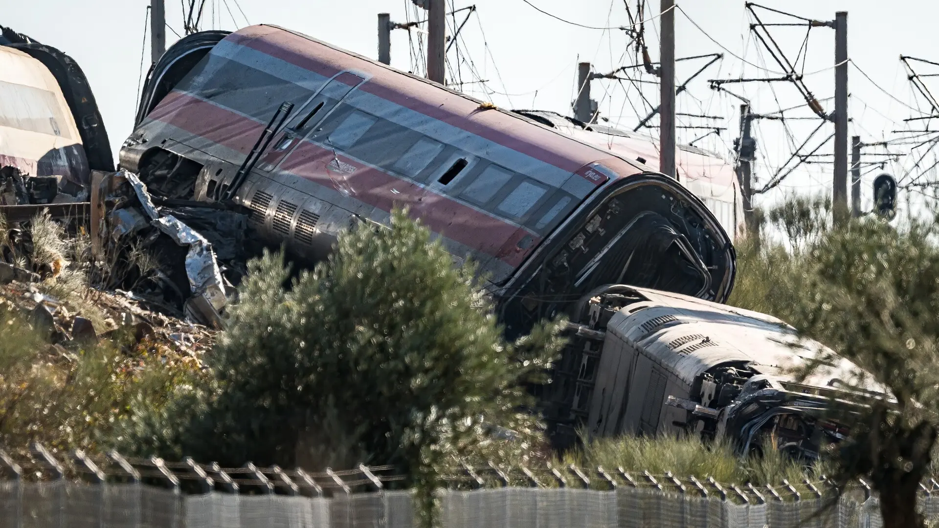29/10/2026 Vagones descarrilados en el accidente ferroviario en Urda, a 29 de octubre de 2026, en Urda, Toledo, Castilla-La M