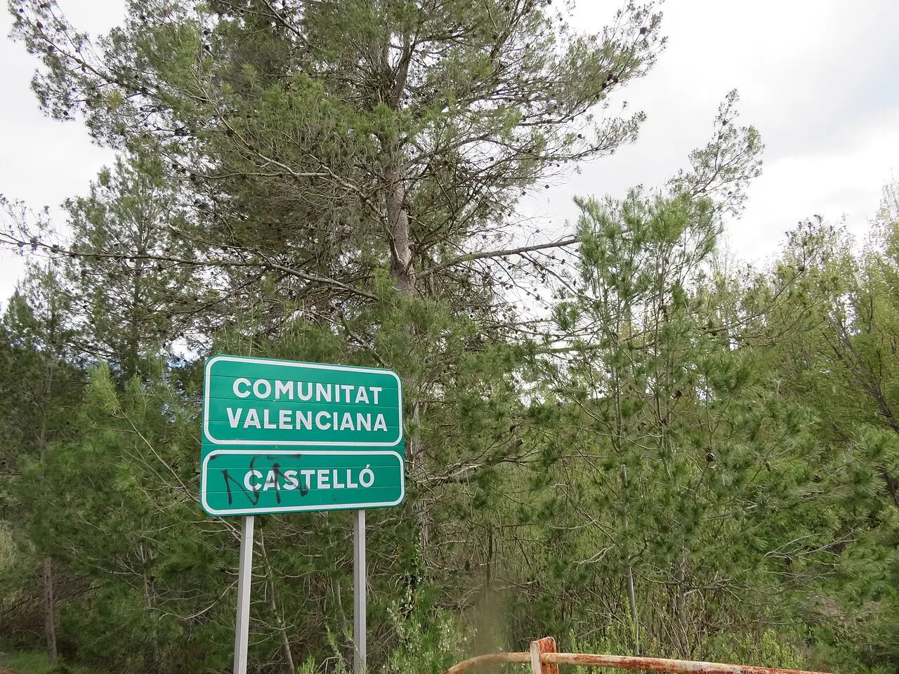 Entrada a la Comunitat Valenciana por la provincia de Castelló