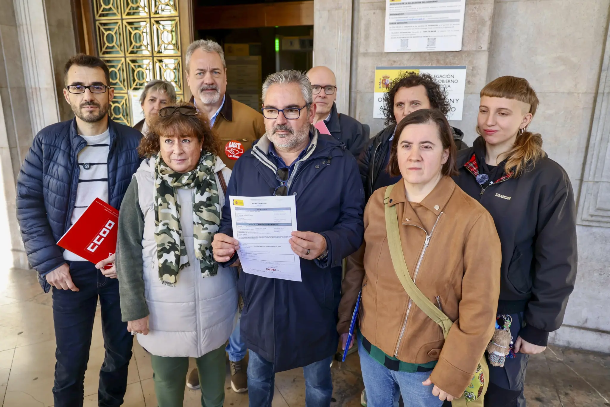 UGT, CCOO y otros cuatro colectivos llaman a secundar la huelga general del 11 de noviembre en La Rioja