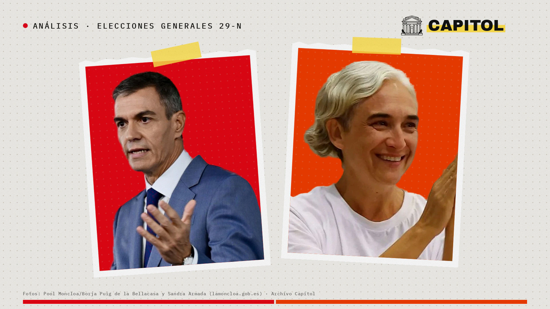 Fotos de Pedro Sánchez y Ada Colau en la portada de Capitol sobre la lista común de la izquierda al Senado